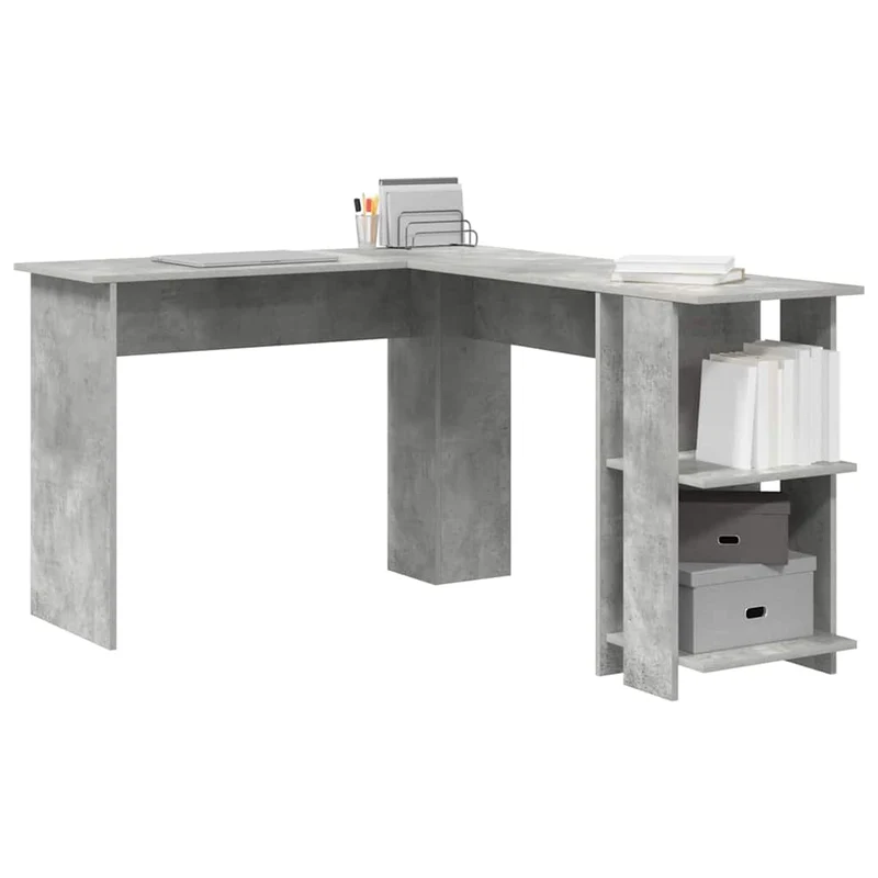Eckschreibtisch mit Regal, variabel Montierbar - 113x140cm