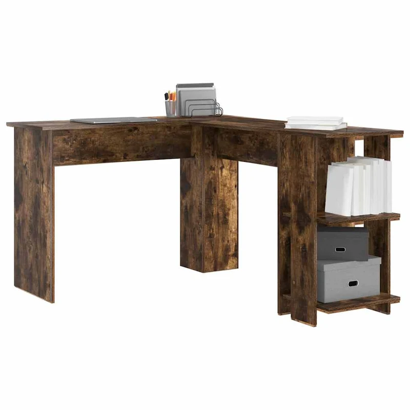 Eckschreibtisch mit Regal, variabel Montierbar - 113x140cm