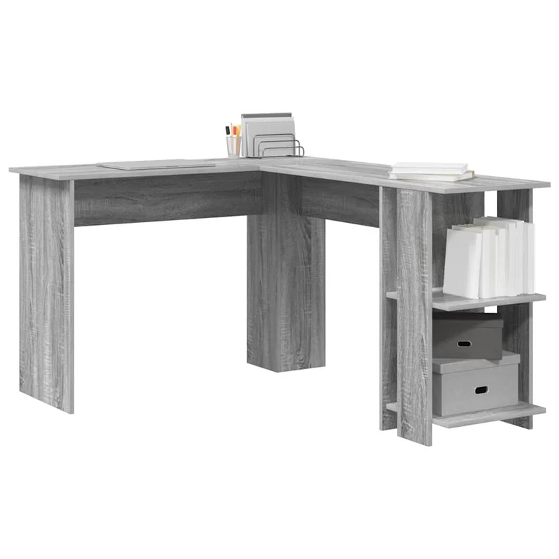 Eckschreibtisch mit Regal, variabel Montierbar - 113x140cm