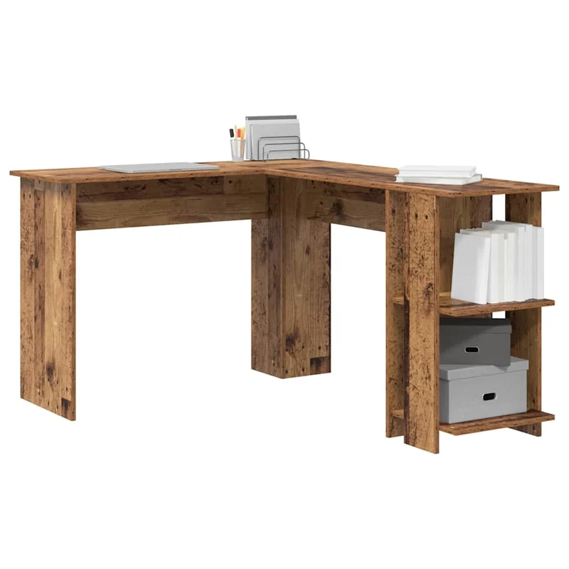 Eckschreibtisch mit Regal, variabel Montierbar - 113x140cm