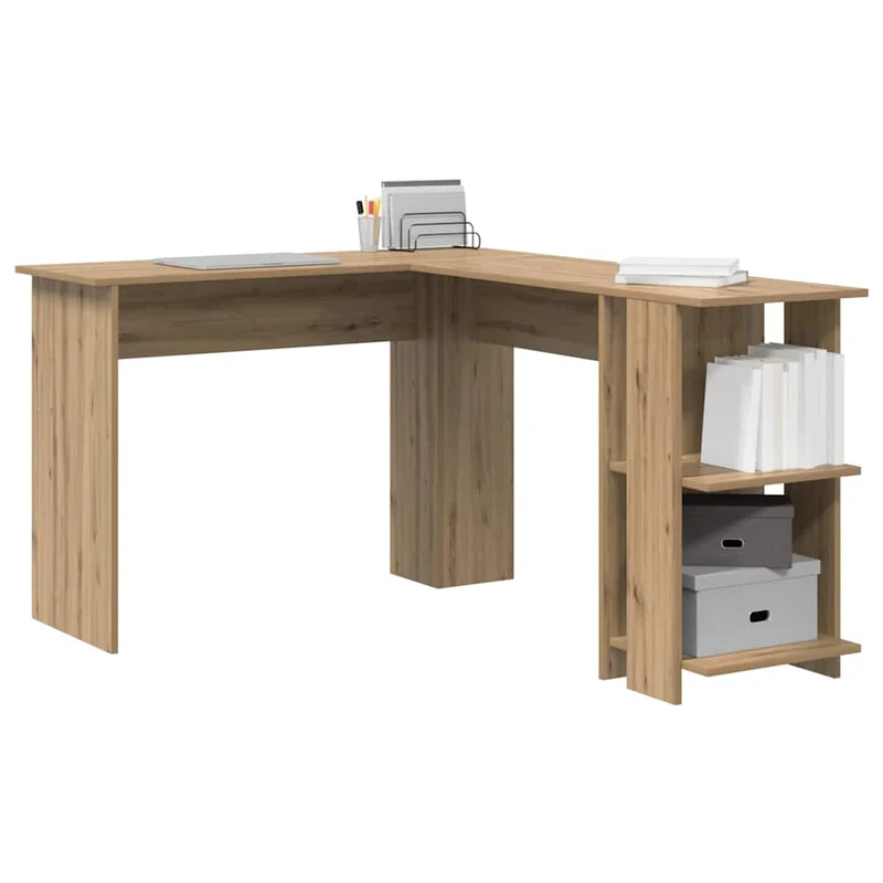 Eckschreibtisch mit Regal, variabel Montierbar - 113x140cm