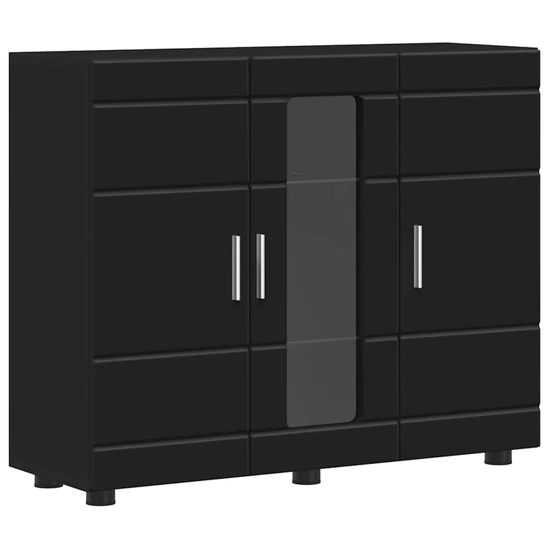Moderne Anrichte mit 2 geschlossenen und einer Glastür