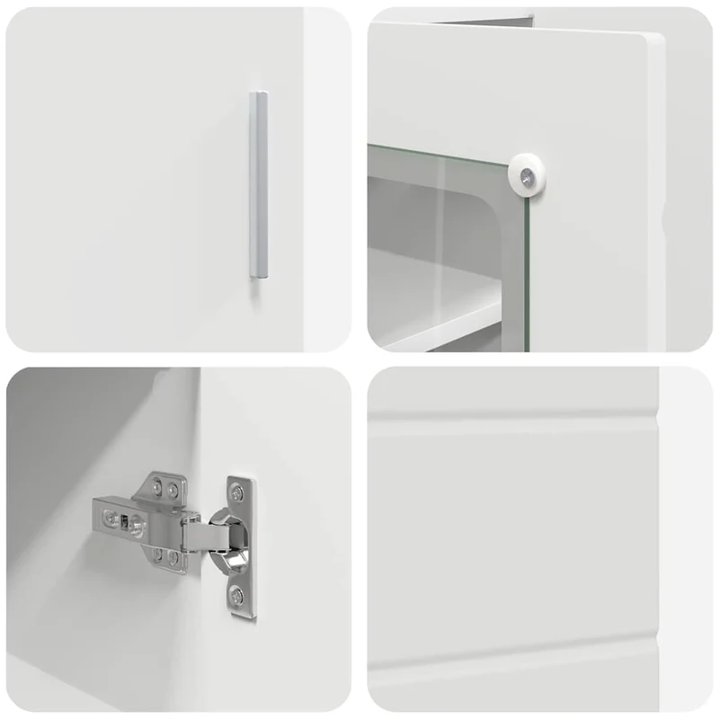 Moderne Anrichte mit 2 geschlossenen und einer Glastür