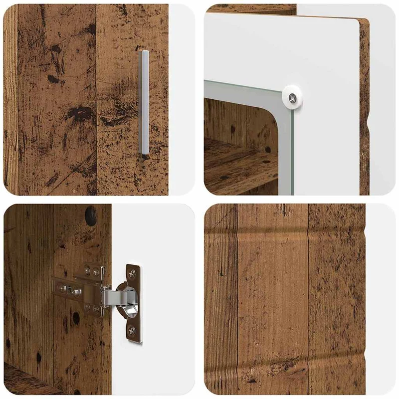 Moderne Anrichte mit 2 geschlossenen und einer Glastür