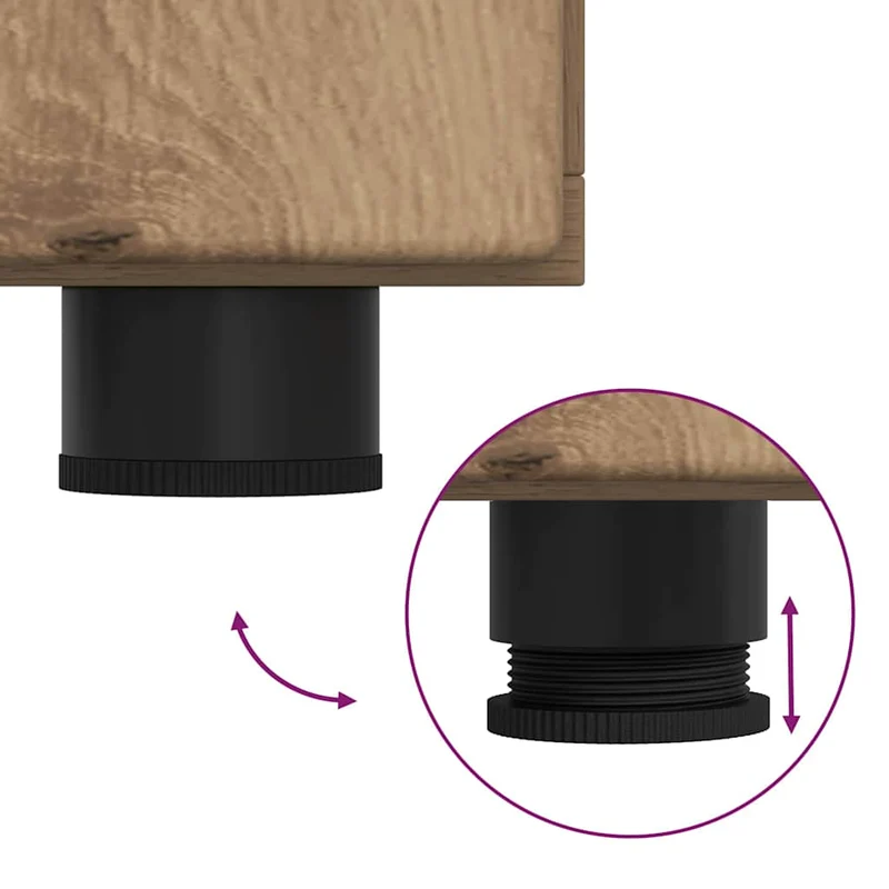 Moderne Anrichte mit 2 geschlossenen und einer Glastür