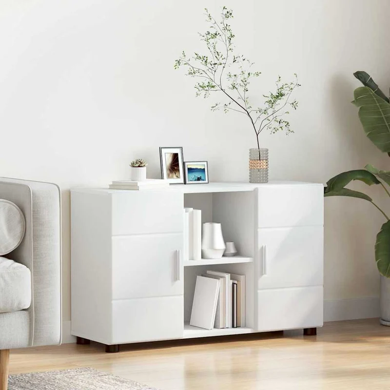 Modernes Sideboard mit offenen Fächern und Türen