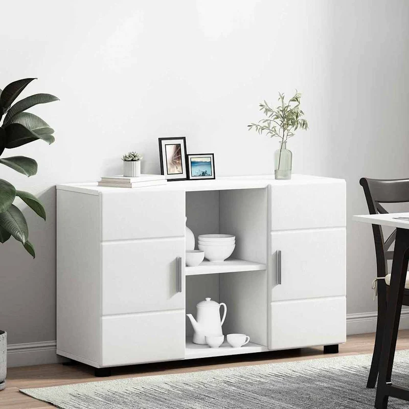 Modernes Sideboard mit offenen Fächern und Türen