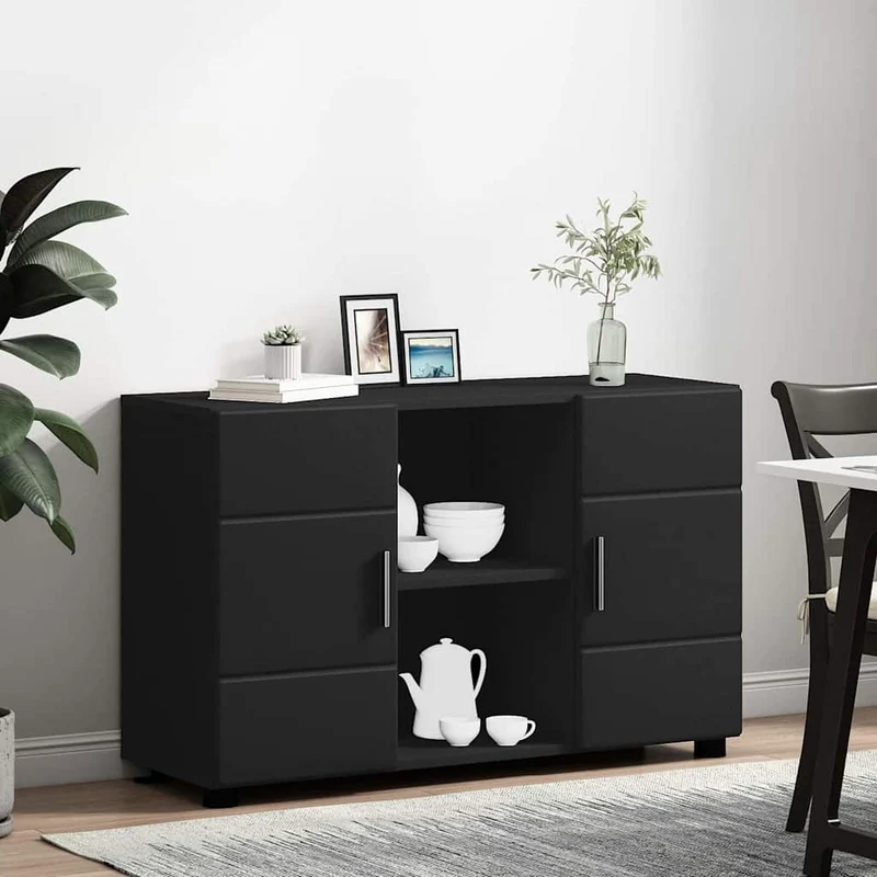 Modernes Sideboard mit offenen Fächern und Türen