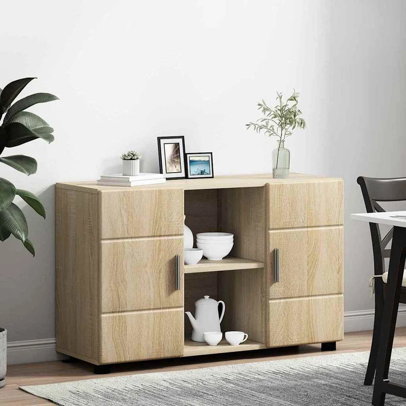 Modernes Sideboard mit offenen Fächern und Türen