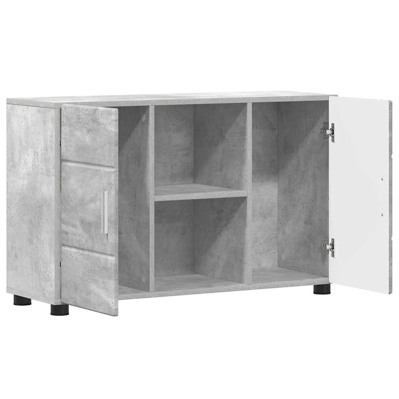 Modernes Sideboard mit offenen Fächern und Türen