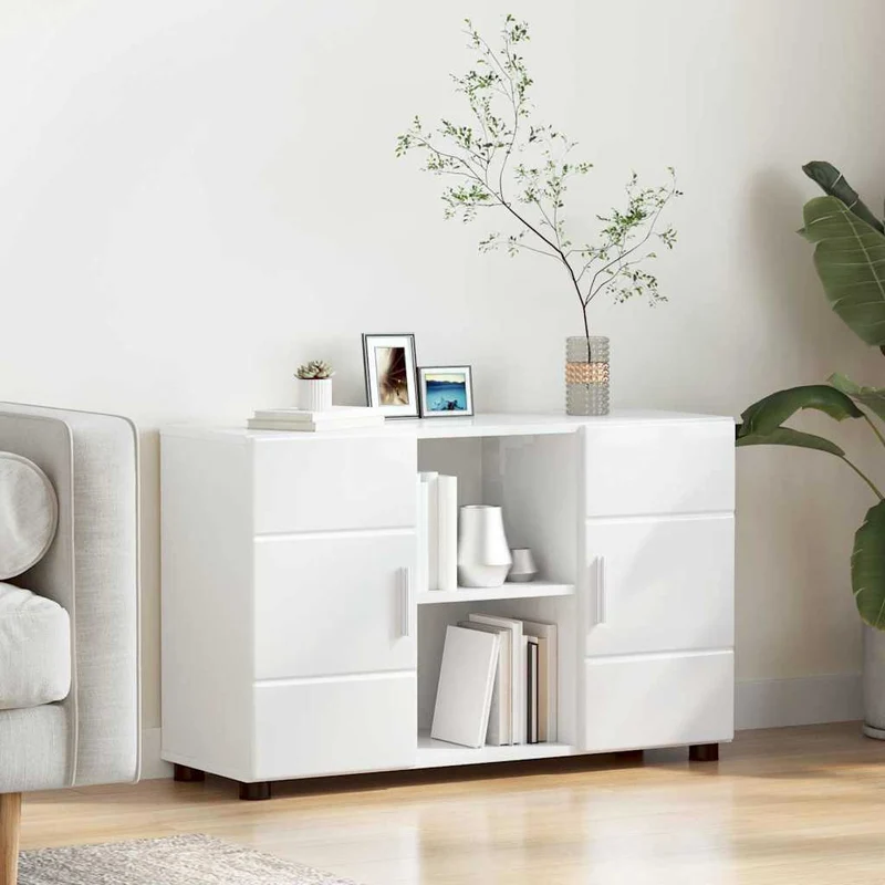 Modernes Sideboard mit offenen Fächern und Türen
