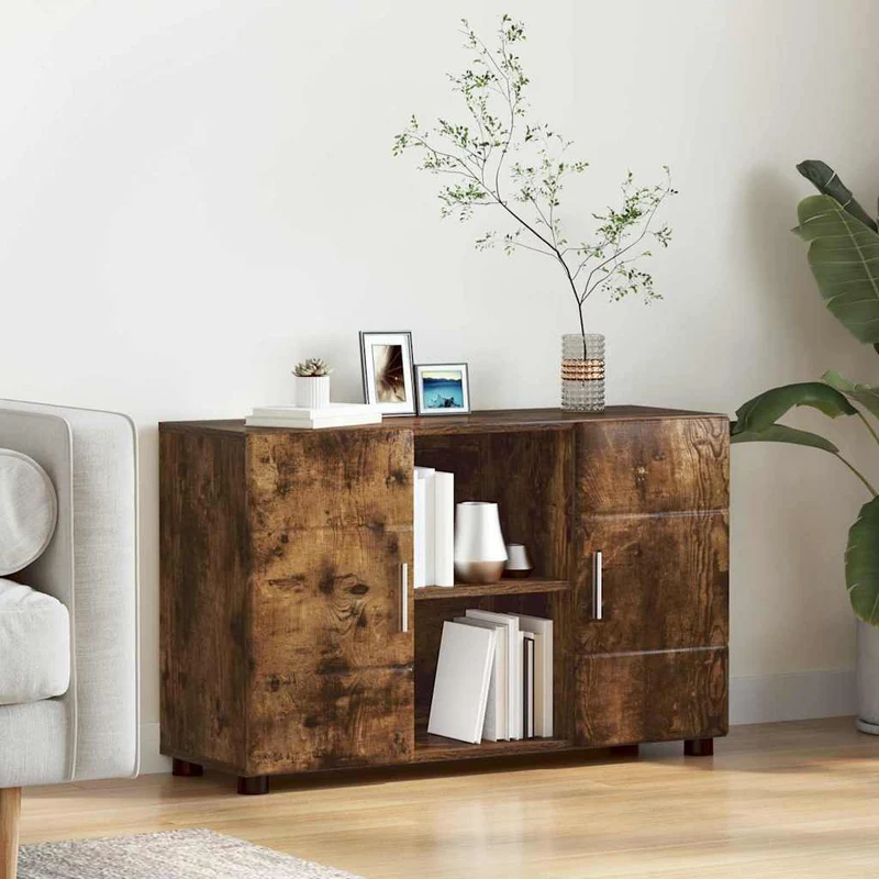Modernes Sideboard mit offenen Fächern und Türen