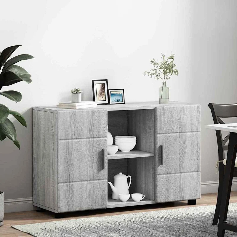 Modernes Sideboard mit offenen Fächern und Türen