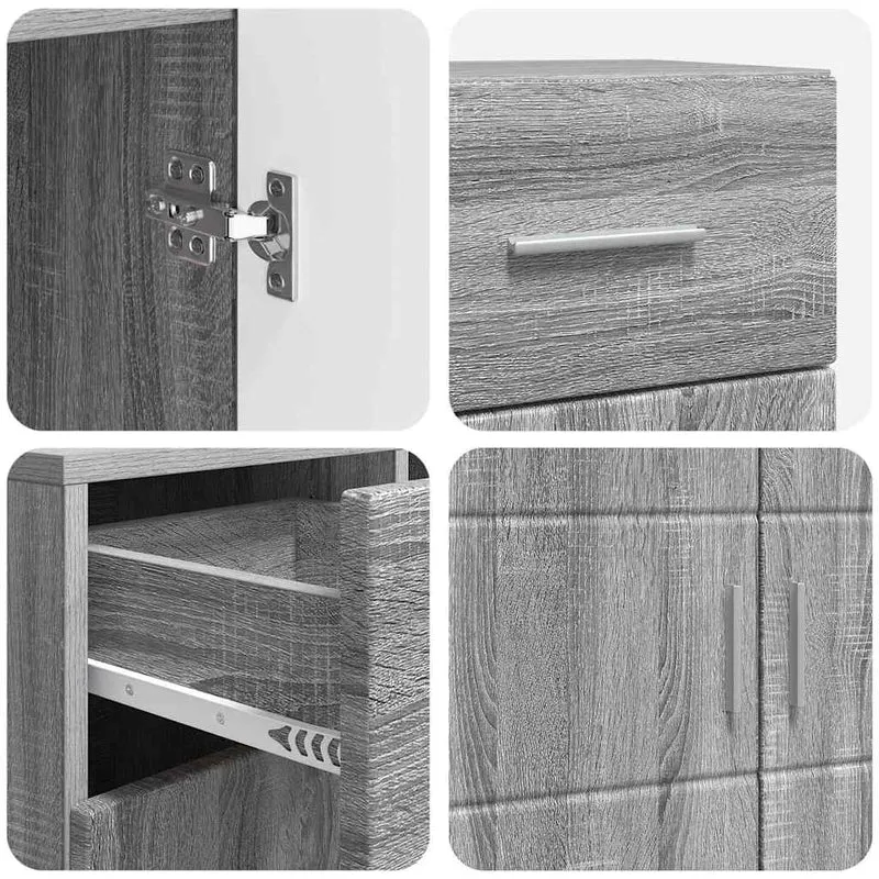 Modernes Sideboard mit zwei Schubladen und 3 Türen