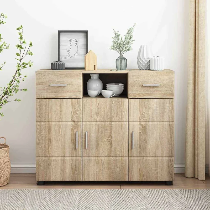 Modernes Sideboard mit zwei Schubladen und 3 Türen
