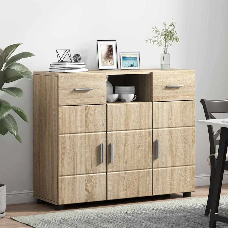 Modernes Sideboard mit zwei Schubladen und 3 Türen