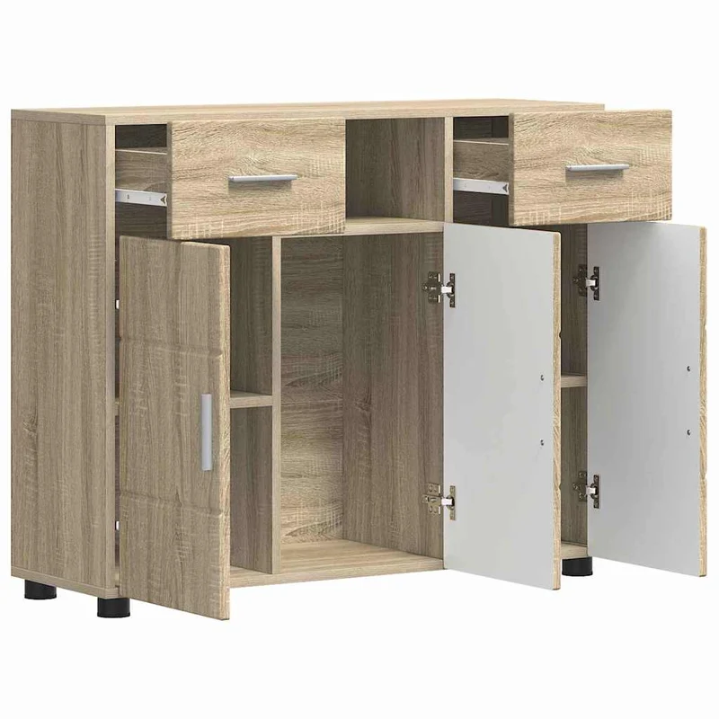 Modernes Sideboard mit zwei Schubladen und 3 Türen