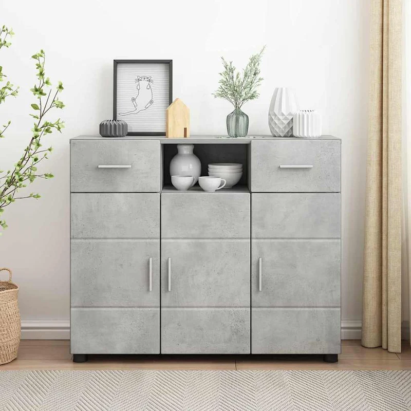 Modernes Sideboard mit zwei Schubladen und 3 Türen
