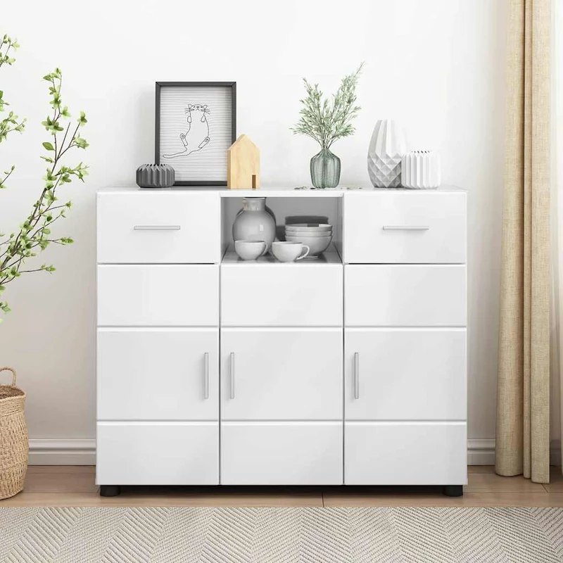 Modernes Sideboard mit zwei Schubladen und 3 Türen