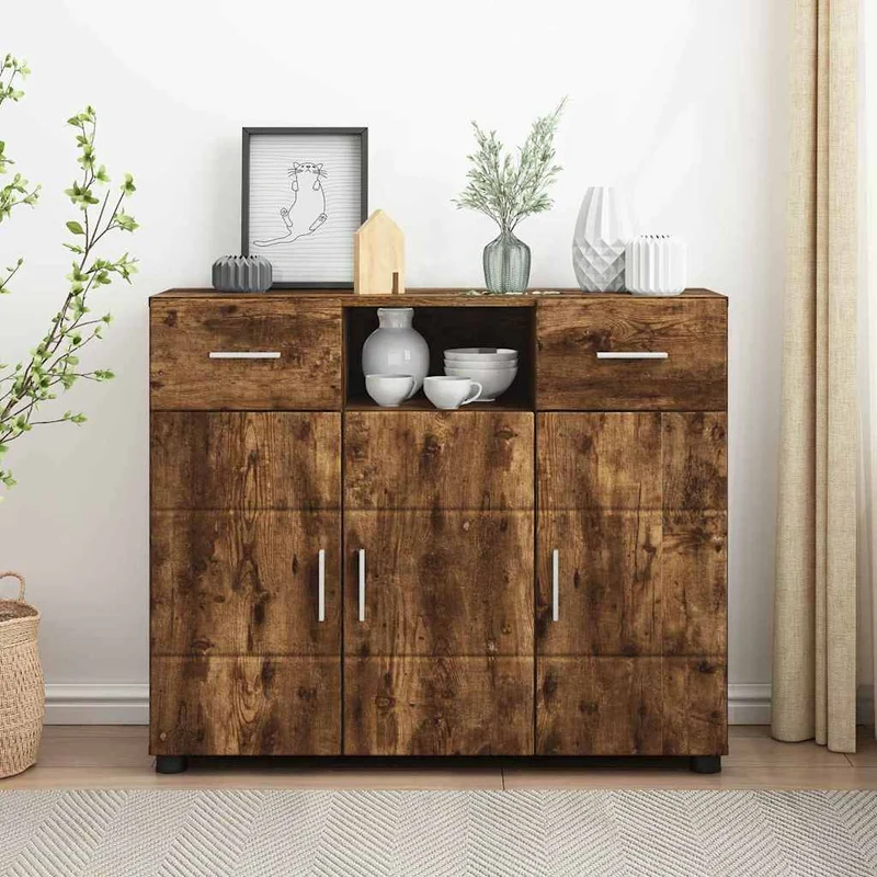 Modernes Sideboard mit zwei Schubladen und 3 Türen