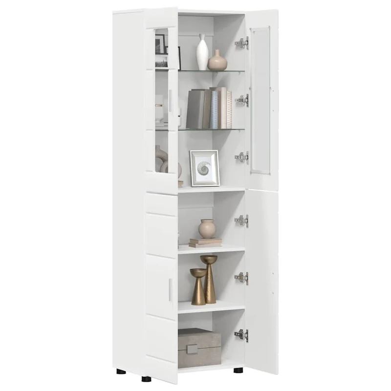 TOP Vitrinen-Highboard mit 4 Türen 182 cm