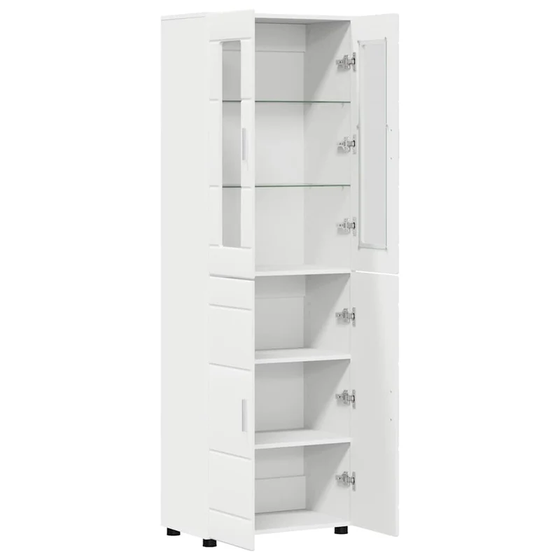 TOP Vitrinen-Highboard mit 4 Türen 182 cm
