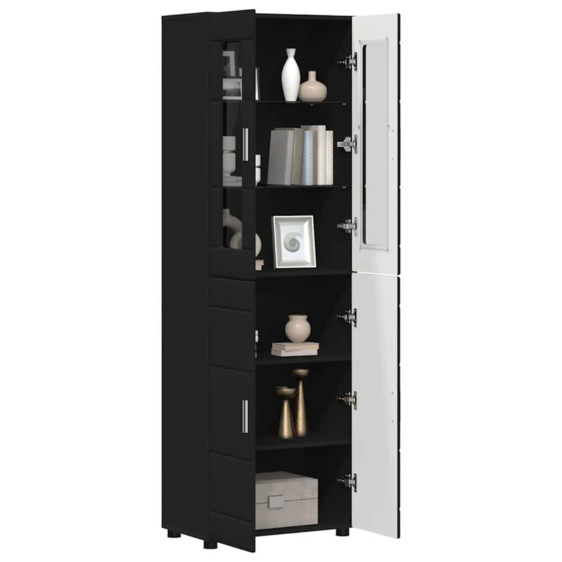 TOP Vitrinen-Highboard mit 4 Türen 182 cm