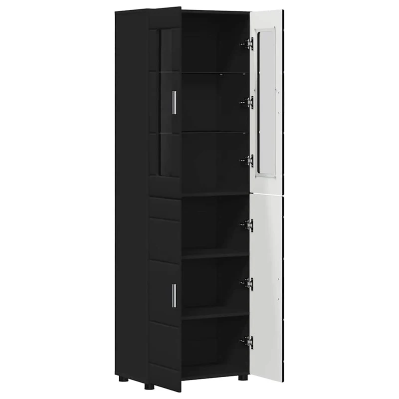 TOP Vitrinen-Highboard mit 4 Türen 182 cm