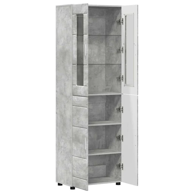 TOP Vitrinen-Highboard mit 4 Türen 182 cm