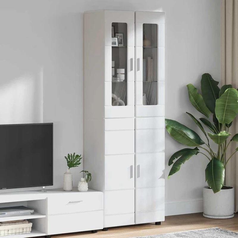 TOP Vitrinen-Highboard mit 4 Türen 182 cm