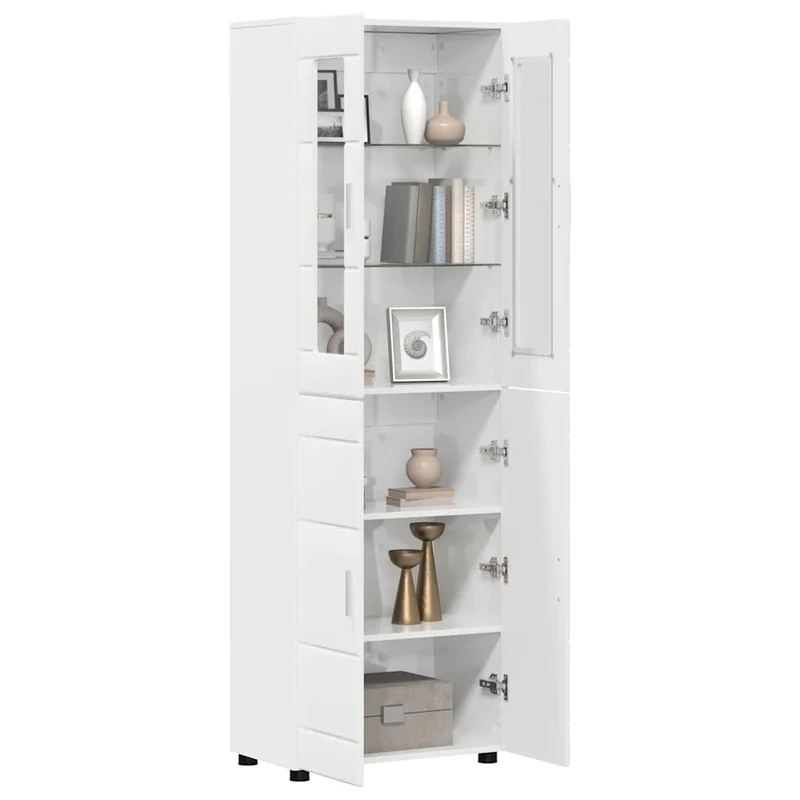 TOP Vitrinen-Highboard mit 4 Türen 182 cm