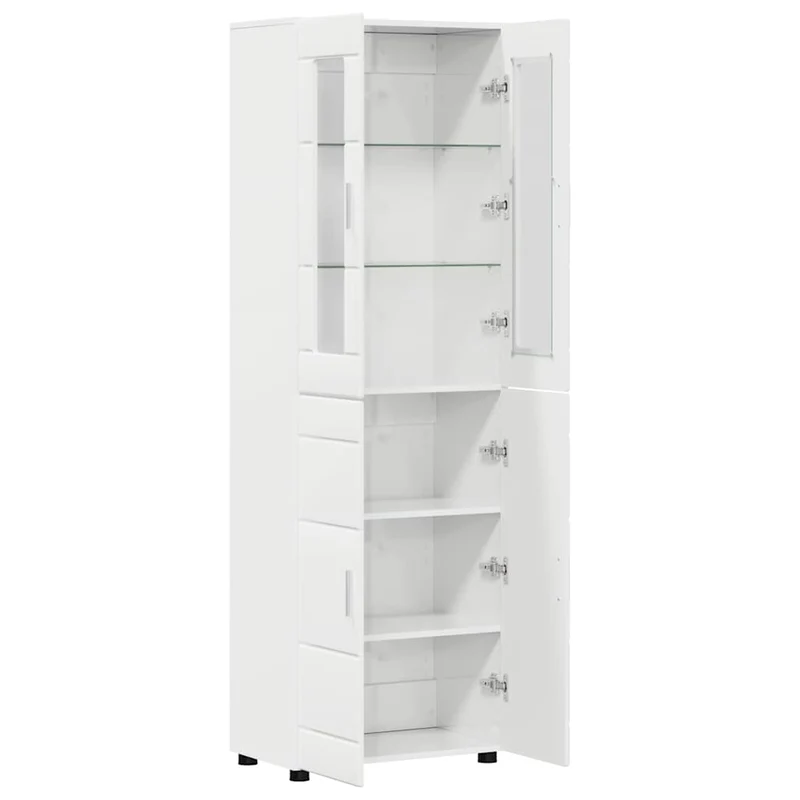 TOP Vitrinen-Highboard mit 4 Türen 182 cm