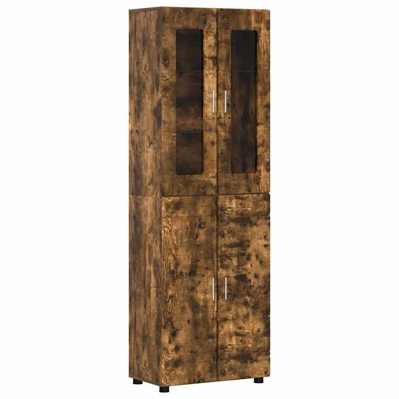 TOP Vitrinen-Highboard mit 4 Türen 182 cm
