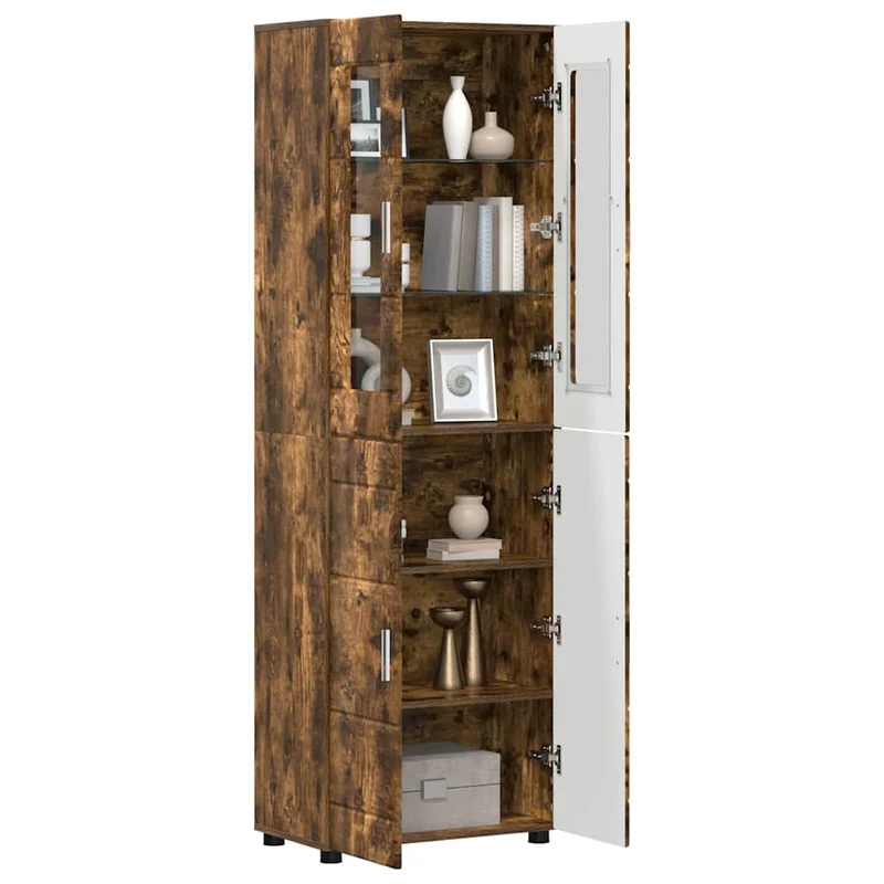 TOP Vitrinen-Highboard mit 4 Türen 182 cm