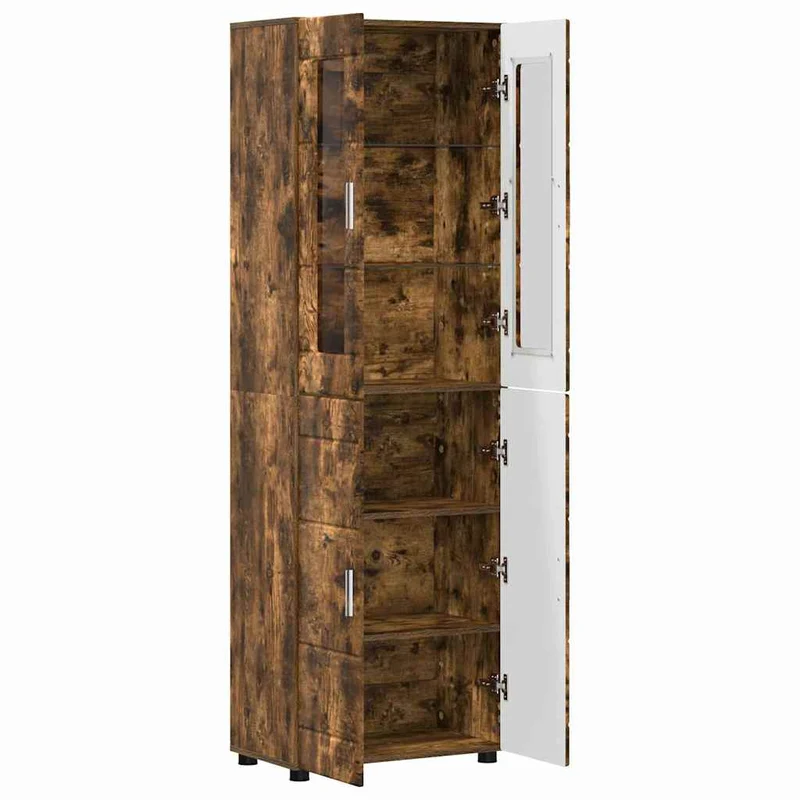 TOP Vitrinen-Highboard mit 4 Türen 182 cm