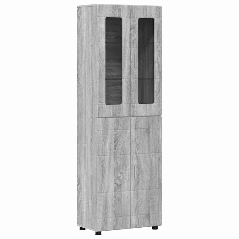 TOP Vitrinen-Highboard mit 4 Türen 182 cm