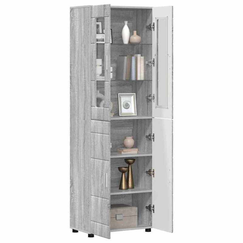 TOP Vitrinen-Highboard mit 4 Türen 182 cm