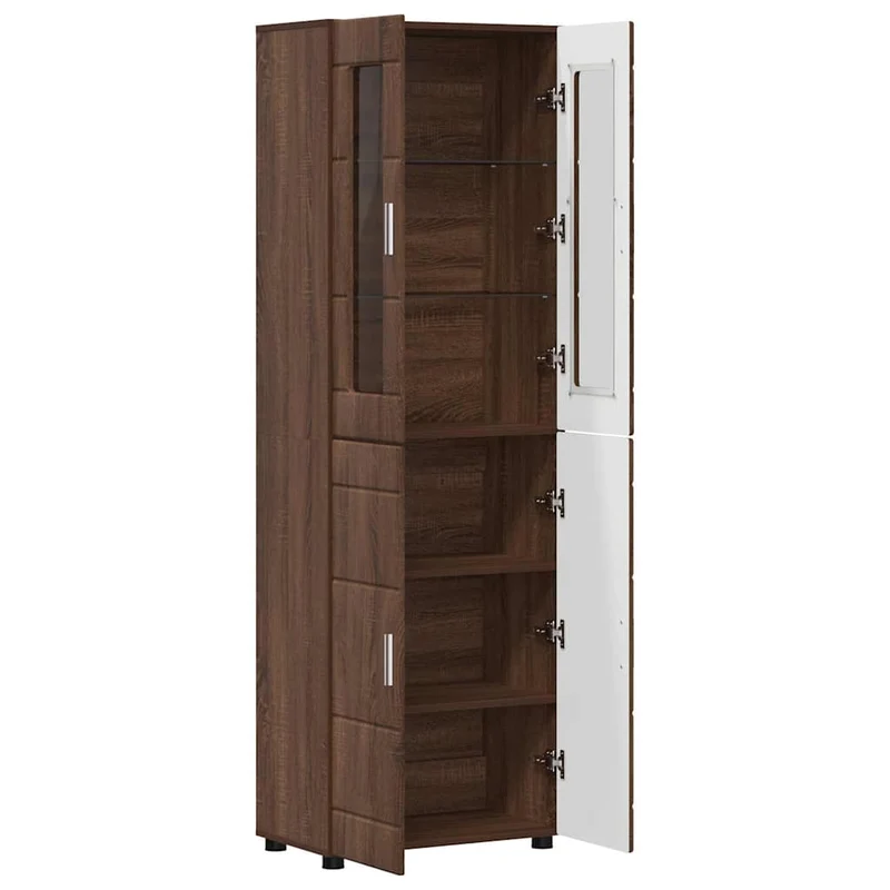 TOP Vitrinen-Highboard mit 4 Türen 182 cm
