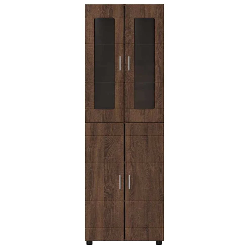 TOP Vitrinen-Highboard mit 4 Türen 182 cm