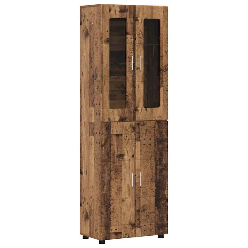 TOP Vitrinen-Highboard mit 4 Türen 182 cm