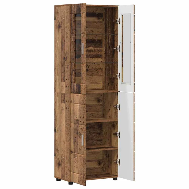 TOP Vitrinen-Highboard mit 4 Türen 182 cm