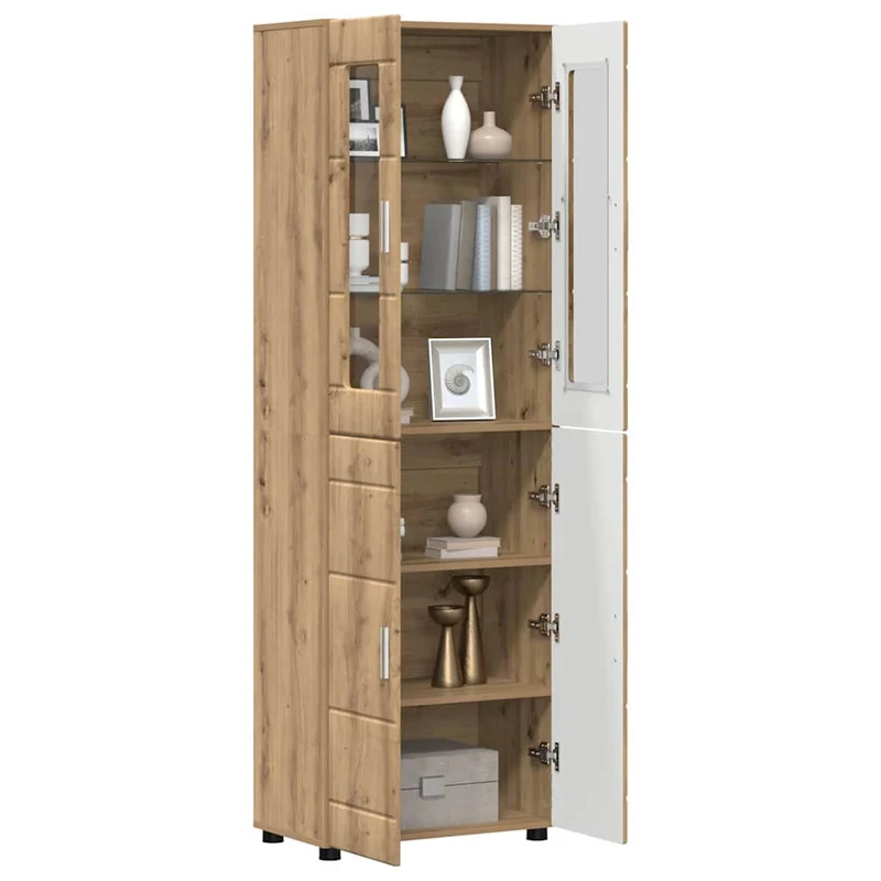 TOP Vitrinen-Highboard mit 4 Türen 182 cm