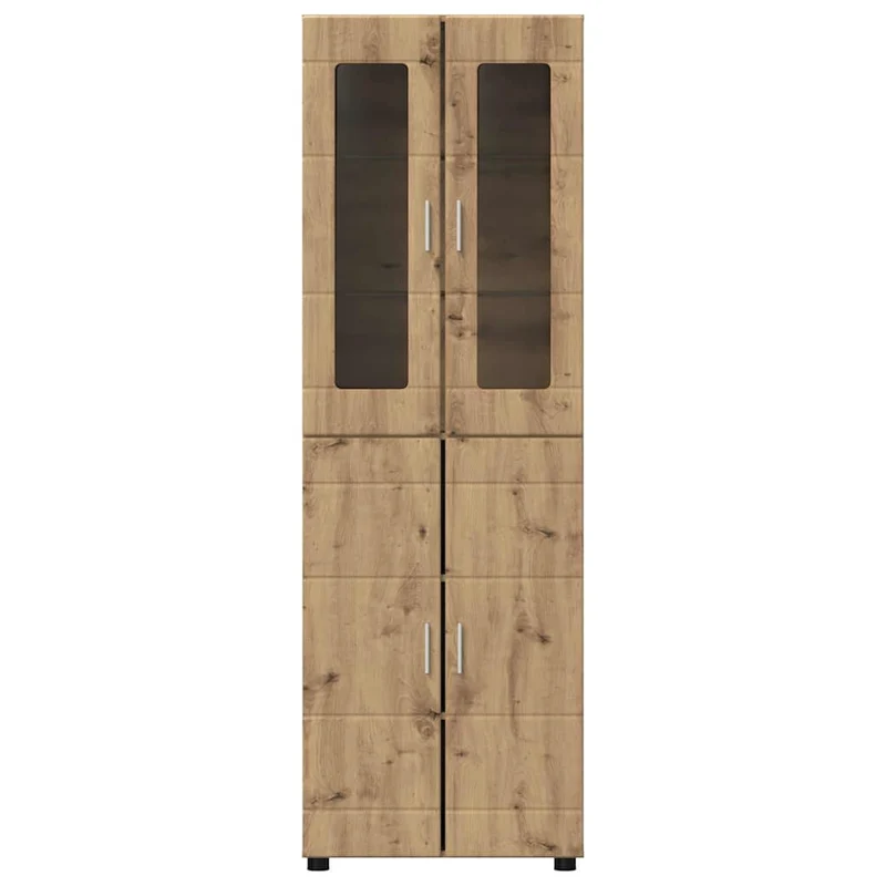 TOP Vitrinen-Highboard mit 4 Türen 182 cm