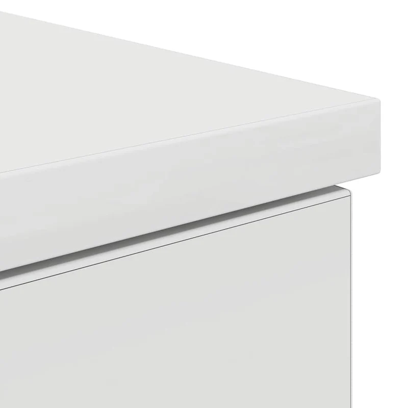 Flexibler Schreibtisch für kleine Räume, mit Tastaturauszug