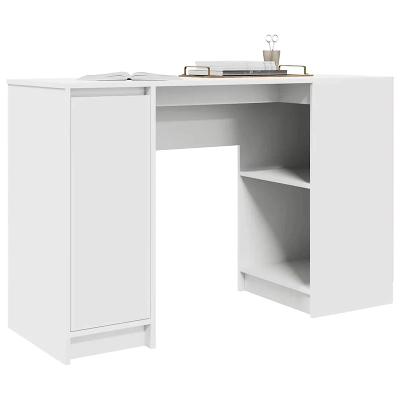 Flexibler Computertisch mit Regal und Stauraum, 120 cm