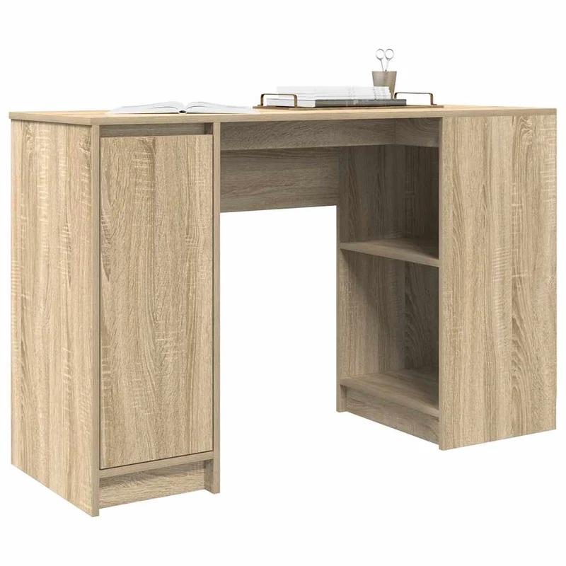 Flexibler Computertisch mit Regal und Stauraum, 120 cm