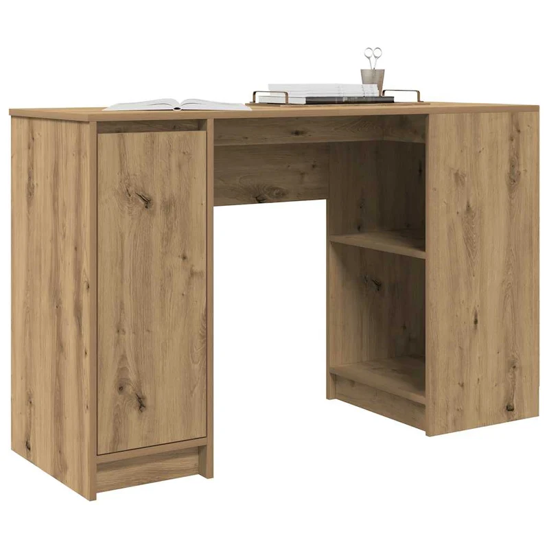 Flexibler Computertisch mit Regal und Stauraum, 120 cm
