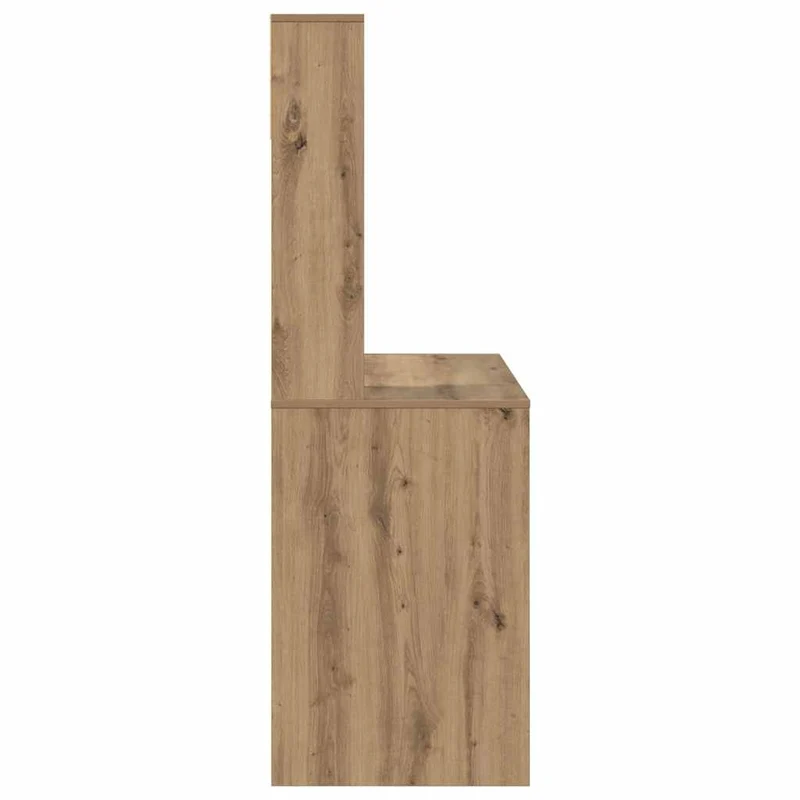 Toller Schreibtisch für kleine Räume, mit hohem Regal