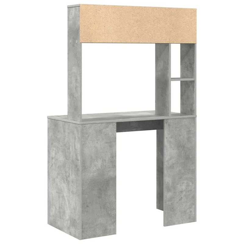 Toller Schreibtisch für kleine Räume, mit hohem Regal