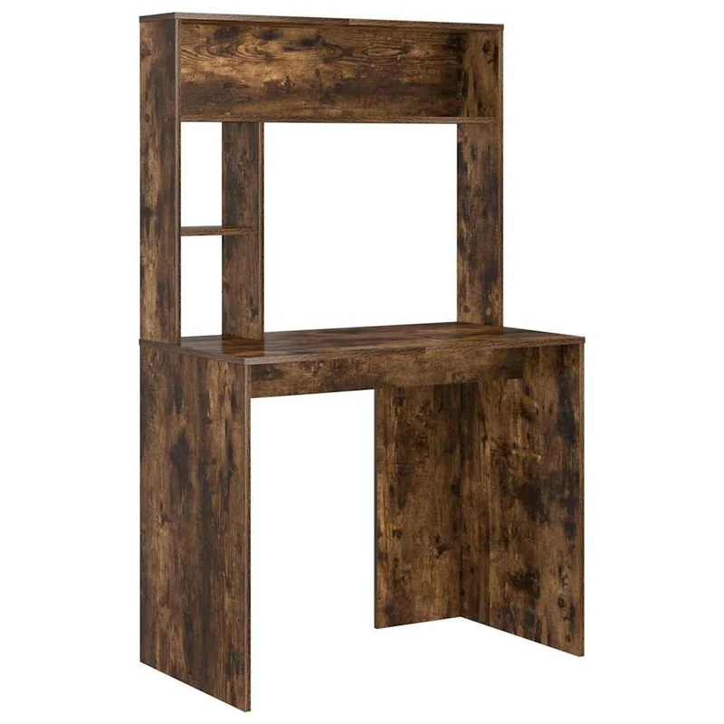 Toller Schreibtisch für kleine Räume, mit hohem Regal